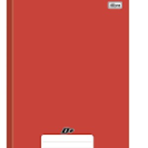 CADERNO UNIV  BROCHURAO C/DURA 48FLS VERMELHO