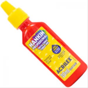 TINTA NANKIN BISNAGA 20ML VERMELHO